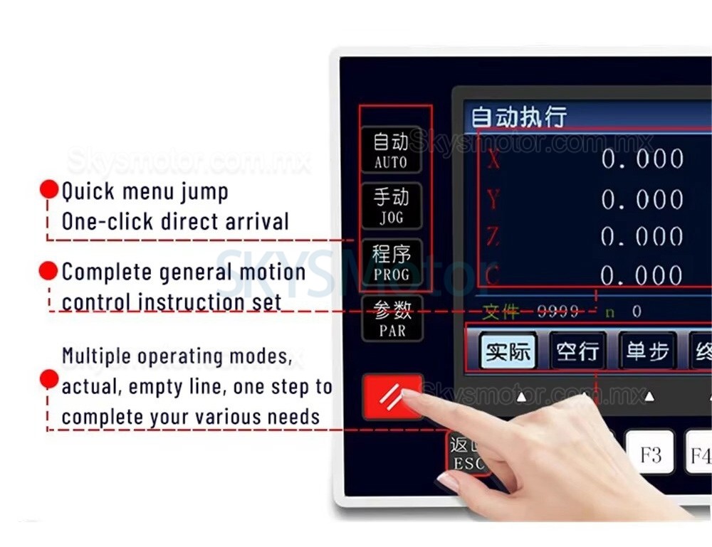 Controlador CNC TC5521V/TC5531V/TC5541V Controlador de motor paso a paso/servo programable
